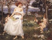 A Song  of Springtime John William Waterhouse